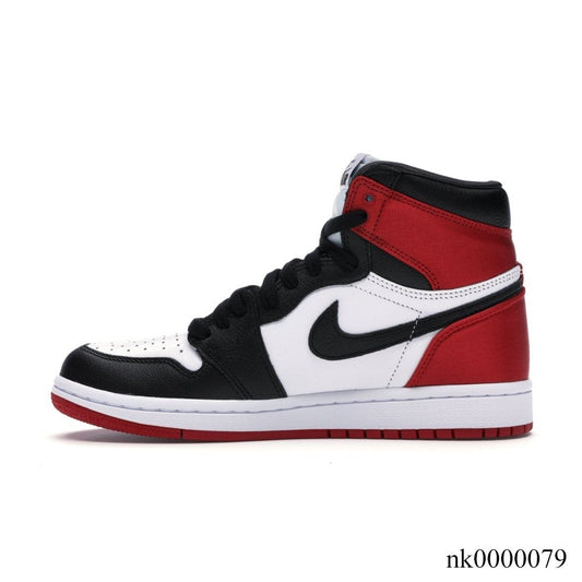 AJ 1 Retro High Satin Black Toe (W) Shoes Women's Sneakers – Nk0000079