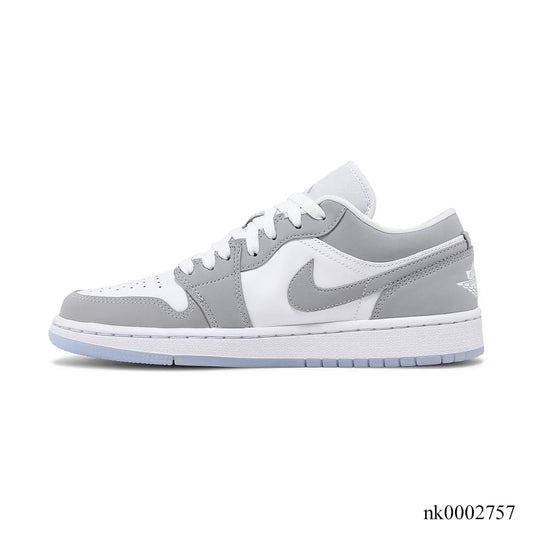 AJ 1 Low White Wolf Grey Shoes Women's Sneakers – Nk0002757