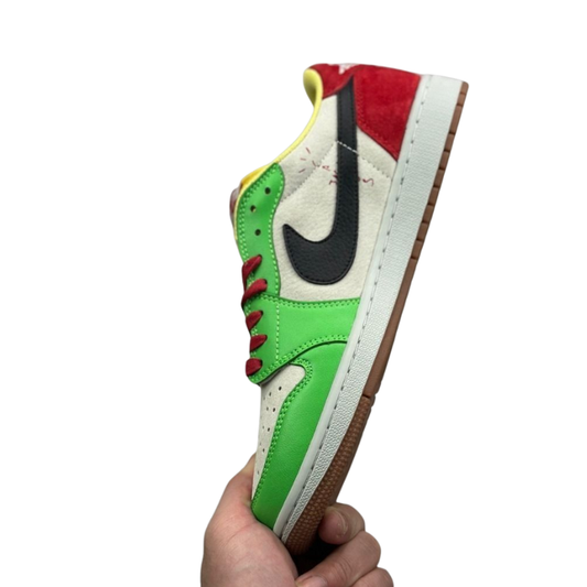 Nike Travis Scott x Air Jordan 1 "What The P-Rod" Sneakers with Mismatched Colors and Paul Rodriguez Signature