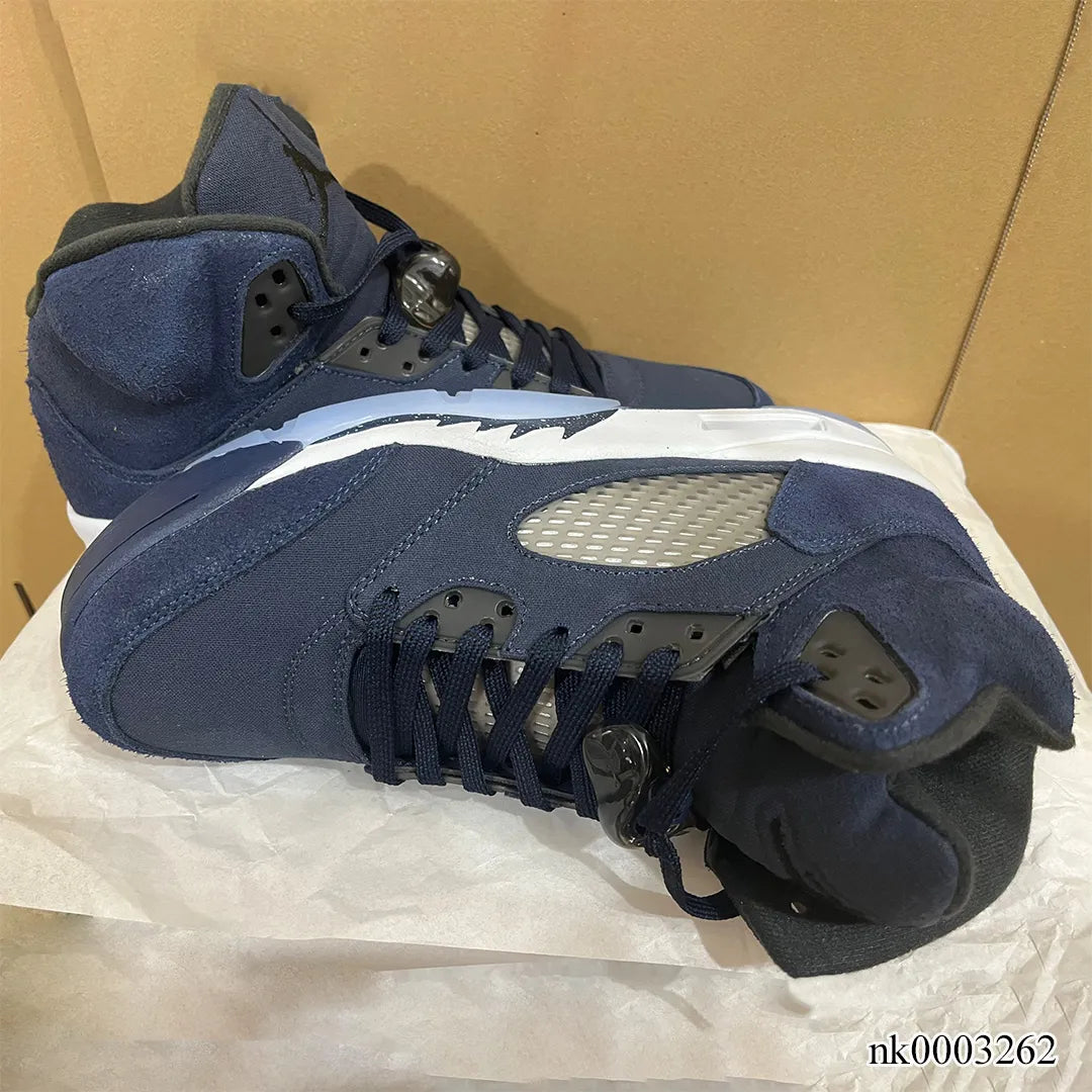 AJ 5 Midnight Navy Shoes Women's Sneakers – Nk0003262