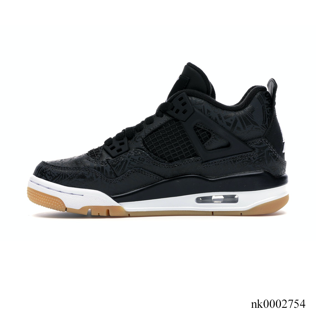 Aj 4 Retro Laser Black Gum Shoes Men'S Sneakers – Nk0002754