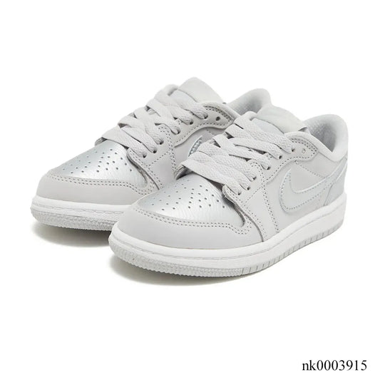 Aj 1 Low Og Metallic Silver Shoes Men'S Sneakers – Nk0003915