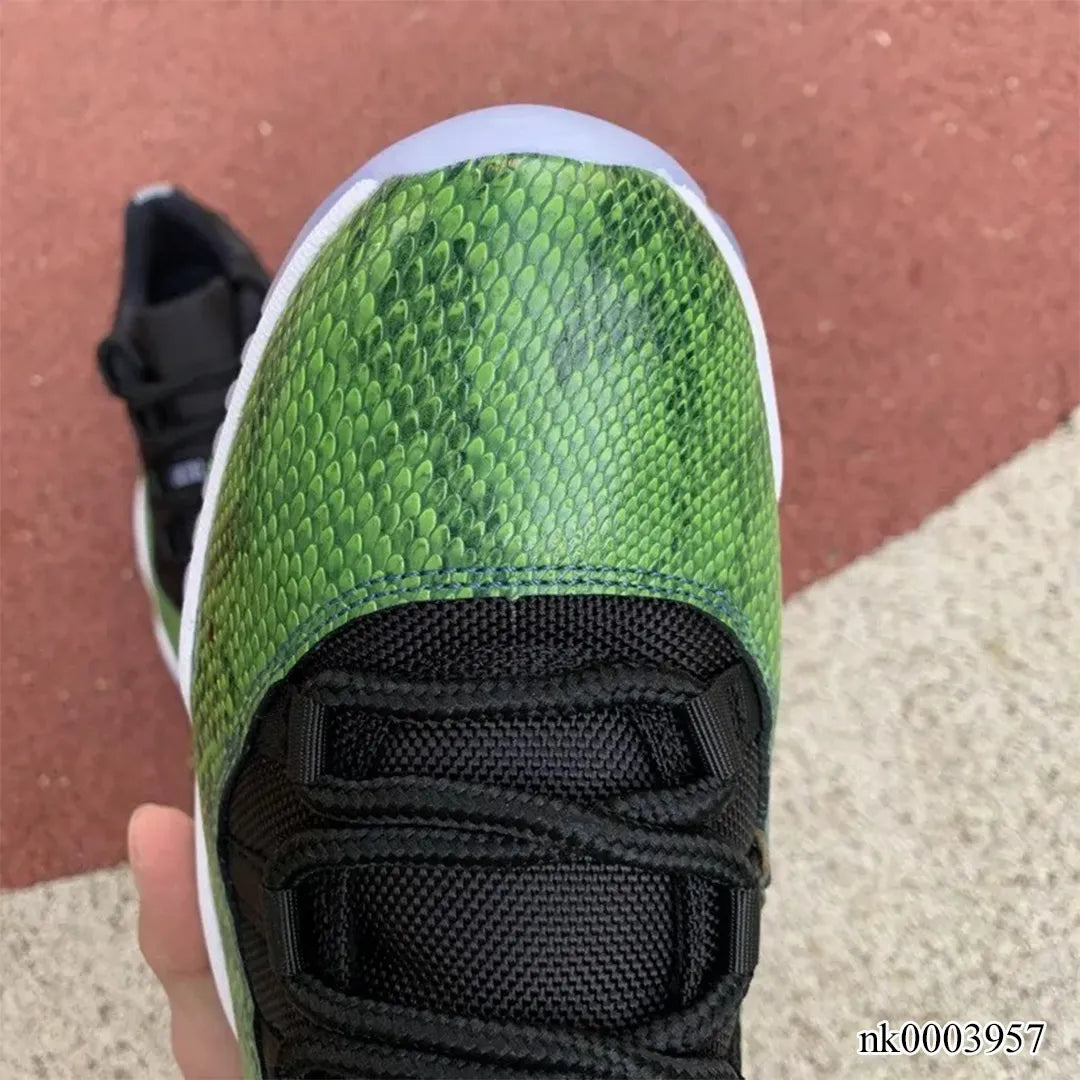 Aj 11 Low Green Snakeskin Shoes Men'S Sneakers – Nk0003957