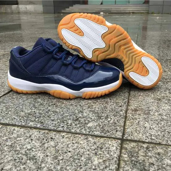 AJ 11 Retro Low Navy Gum Shoes Women's Sneakers – Nk0004099