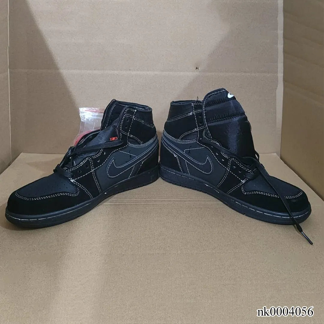 Travis Scott x AJ 1 High Black Phantom Shoes Women's Sneakers – Nk0004056