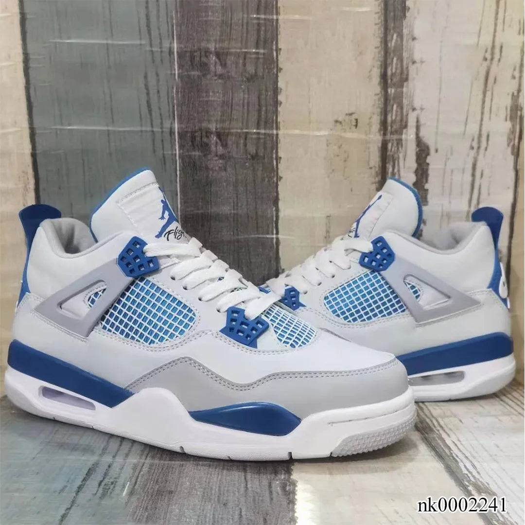 Aj 4 Retro Military Blue Shoes Men'S Sneakers – Nk0002241