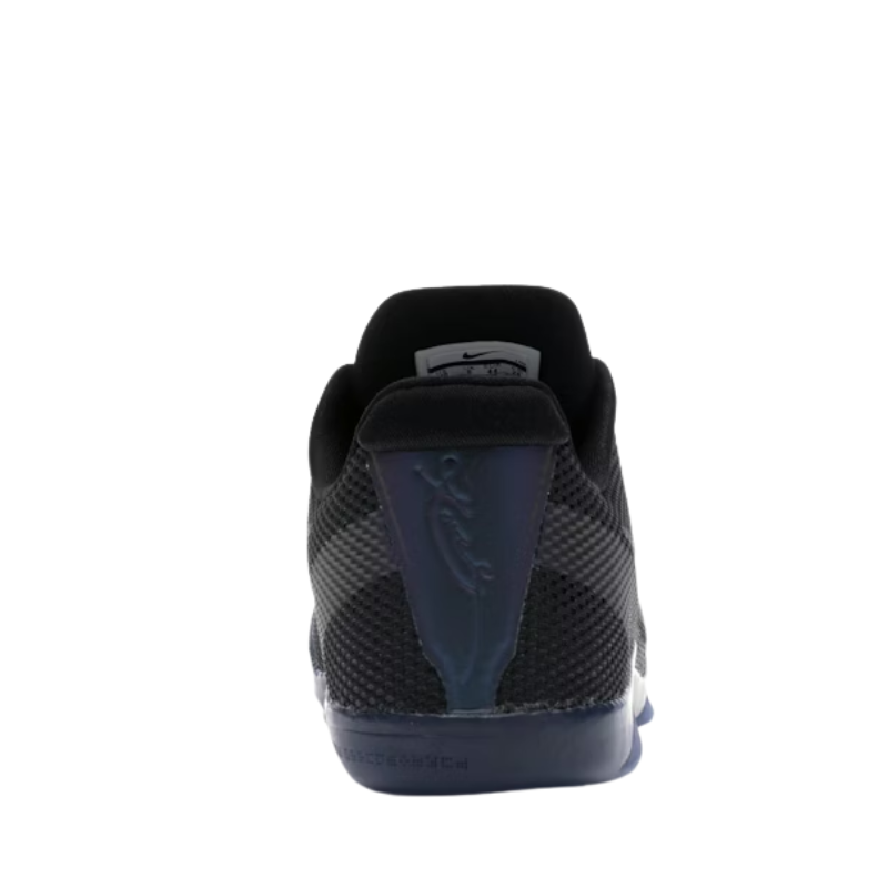 Nike Kobe 11 EM Low Invisibility Cloak Basketball Shoes with black and purple smoke engineered mesh upper and translucent outsole