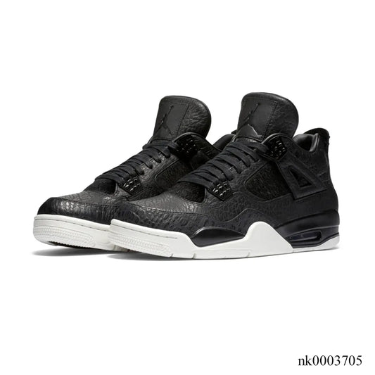 Aj 4 Retro Pony Hair Black Shoes Men'S Sneakers – Nk0003705