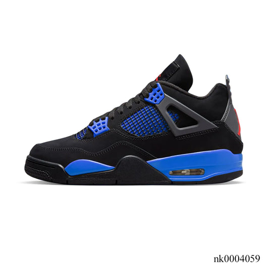 Aj 4 Retro Black Deep Royal Blue Shoes Men'S Sneakers – Nk0004059