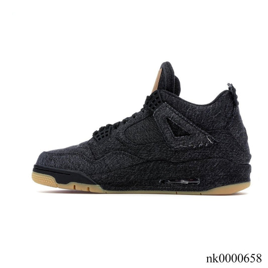 Aj 4 Retro Levi’S Black (Levi’S Tag) Shoes Men'S Sneakers – Nk0000658