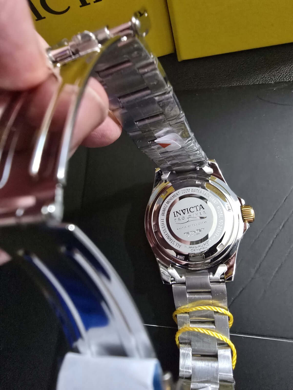 Invicta Pro Diver Men’s Watch 26972 – Blue Dial Quartz – Yellow Two-Tone Bracelet