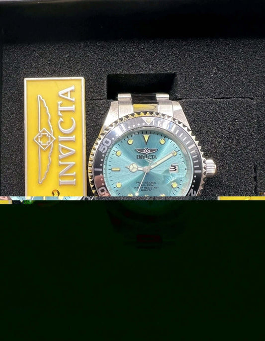 NIB Invicta Pro Diver 48726 Watch 37.5mm Steel Blue Dial 200M -HOT COLOR