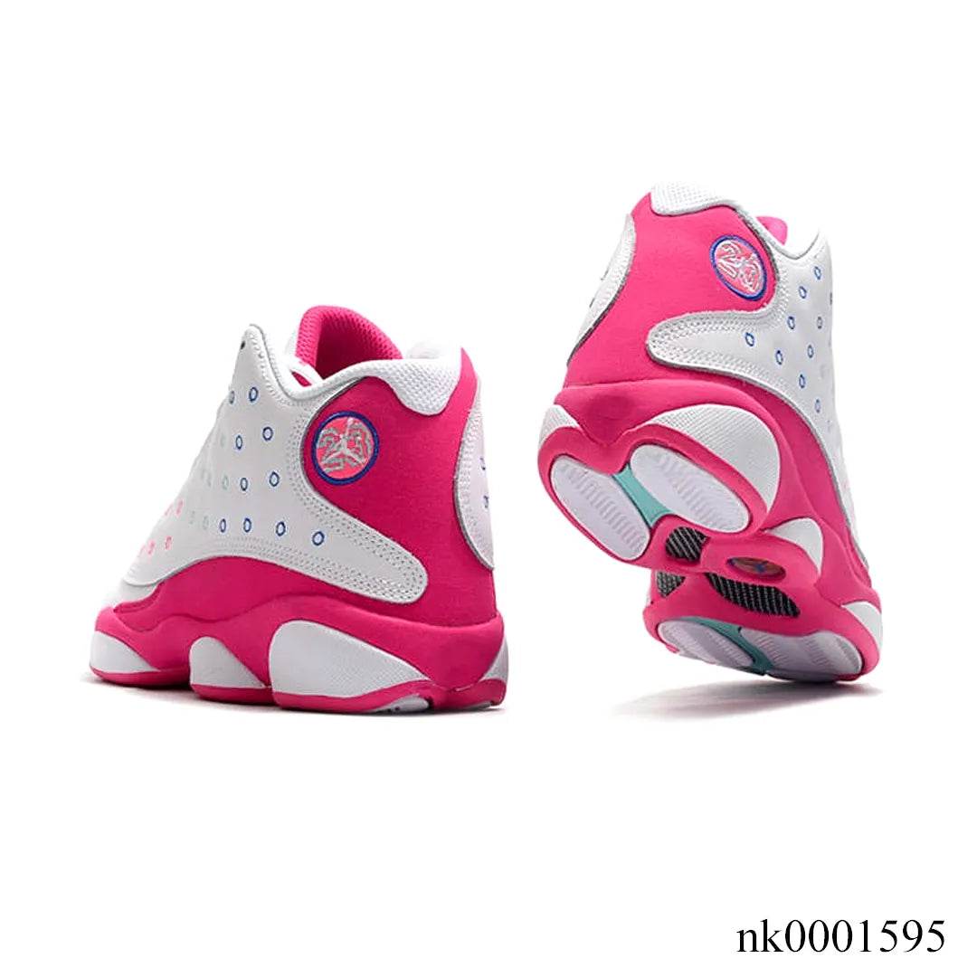 AJ 13 White Pink Blue Shoes Women's Sneakers – Nk0001595