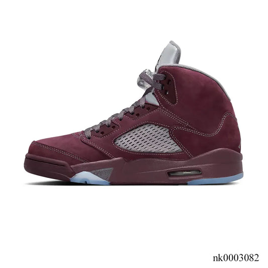 Aj 5 Burgundy Shoes Men'S Sneakers – Nk0003082