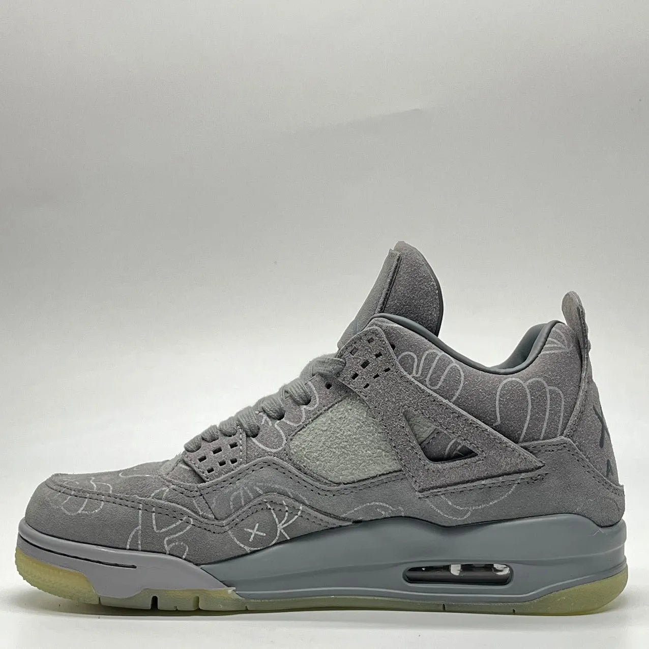 KAWS x AJ 4 Cool Grey Shoes Women's Sneakers – Nk0003104