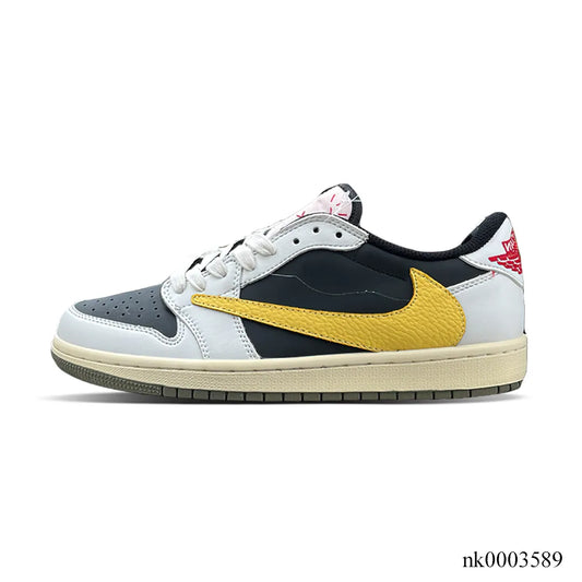 Aj 1 Low X Travis Scott Black Yellow Shoes Men'S Sneakers – Nk0003589