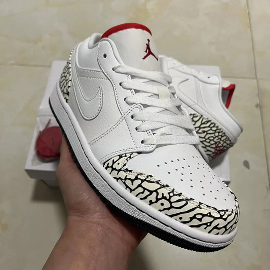 Aj 1 Phat Low Cement Grey Shoes Men'S Sneakers – Nk0003694