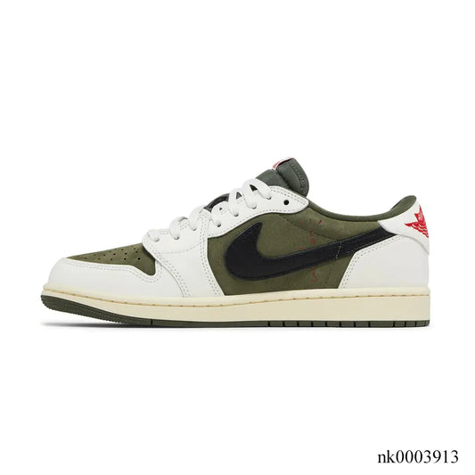 Travis Scott X Aj 1 Low Medium Olive Shoes Men'S Sneakers – Nk0003913