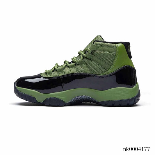 AJ 11 Retro Olive and Black Shoes Women's Sneakers – Nk0004177