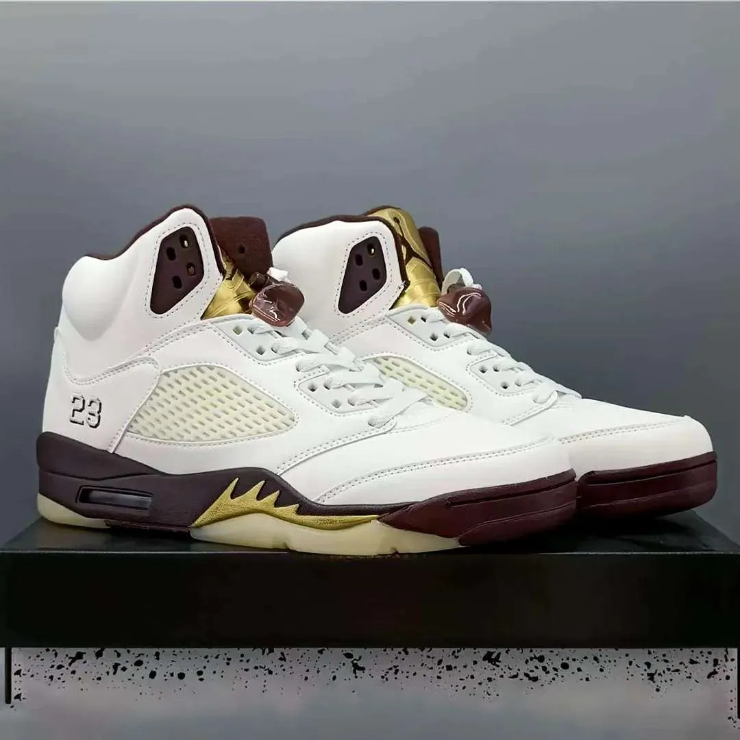 Aj 5 Earth/Golden Ticket Shoes Men'S Sneakers – Nk0004289