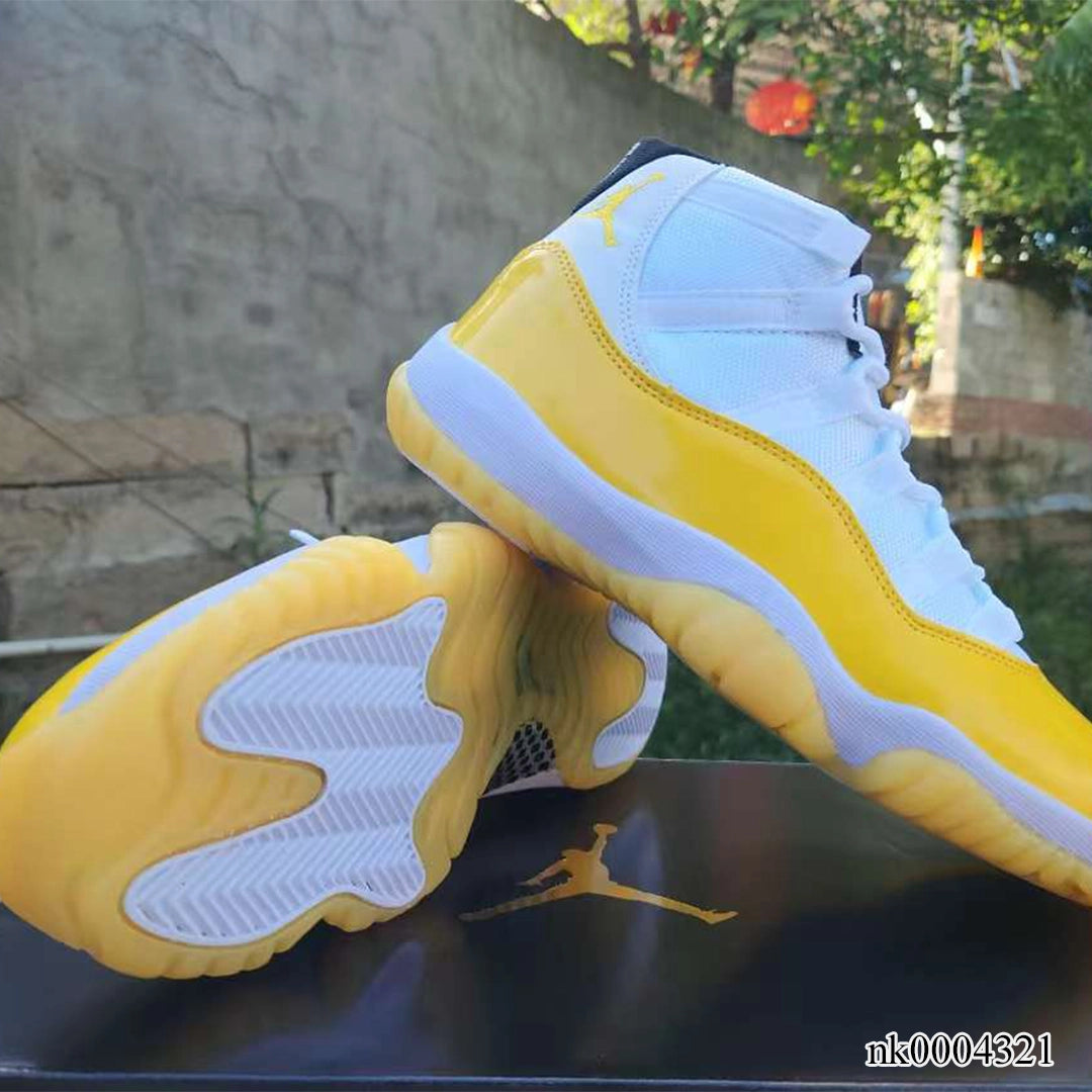 Aj 11 White Yellow Shoes Men'S Sneakers – Nk0004321