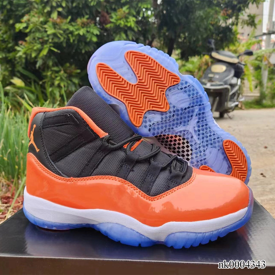 Aj 11 Orange Black Shoes Men'S Sneakers – Nk0004343