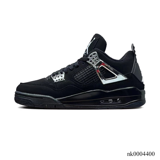 AJ 4 Black Chrome Shoes Women's Sneakers – Nk0004400