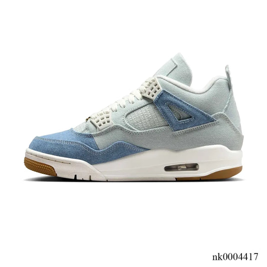 AJ 4 Denim Worn Blue Shoes Women's Sneakers – Nk0004418