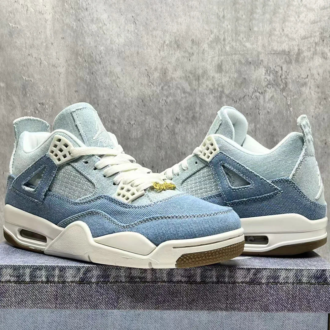 AJ 4 Denim Worn Blue Shoes Women's Sneakers – Nk0004418
