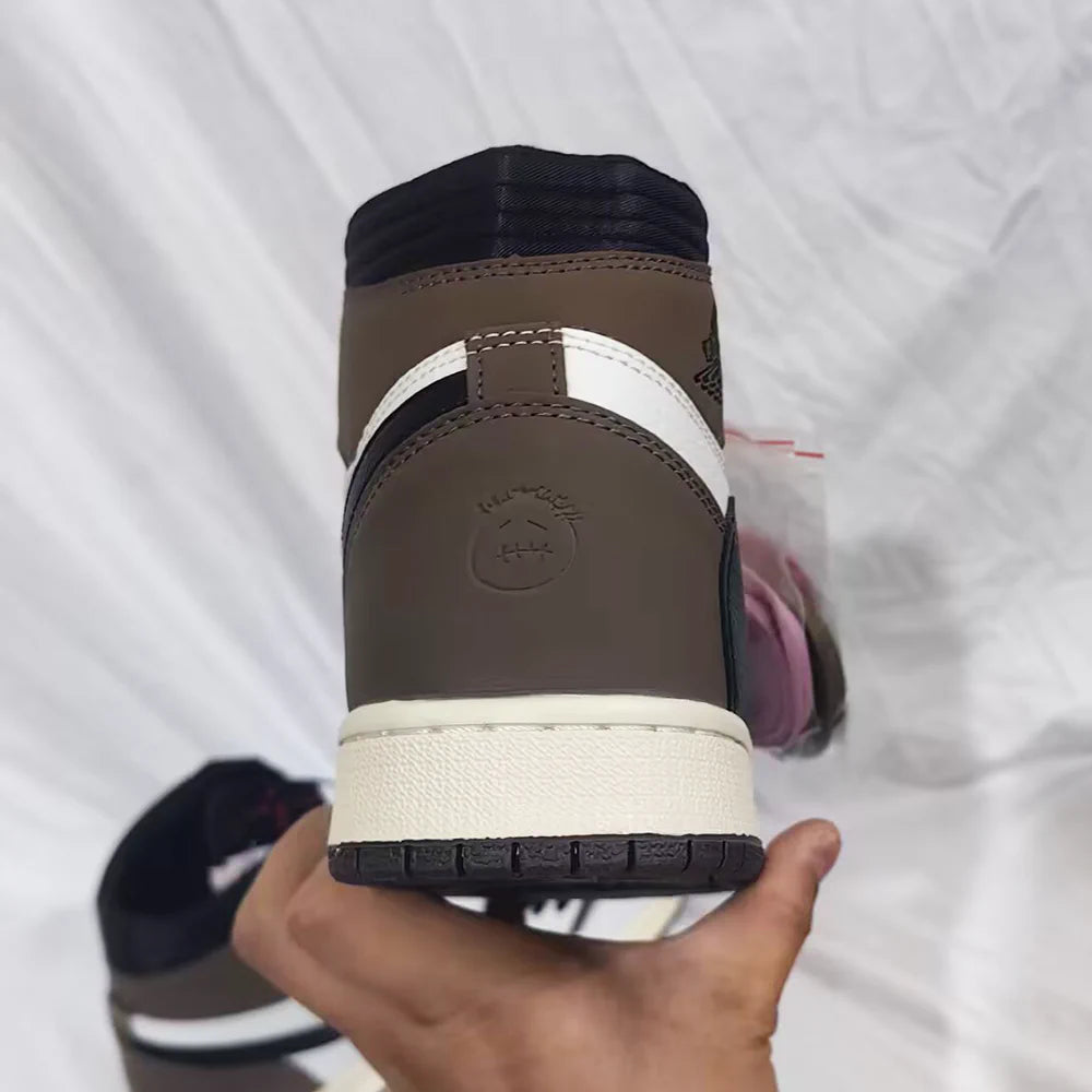 Travis Scott X Aj 1 High Og Sp Reverse Mocha Shoes Men'S Sneakers – Nk0004491