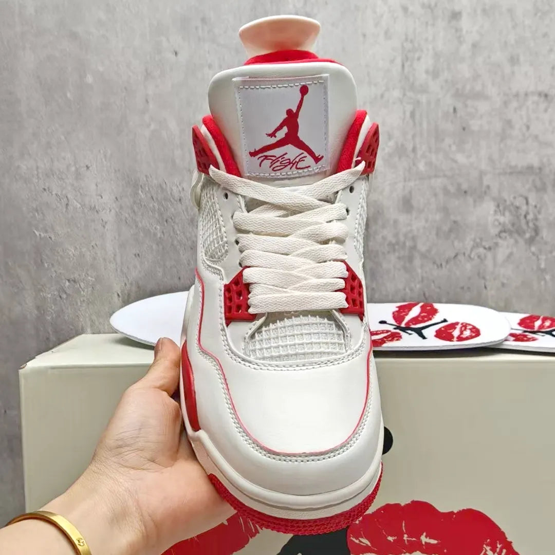 AJ 4 Sierra Red Shoes Women's Sneakers – Nk0004667