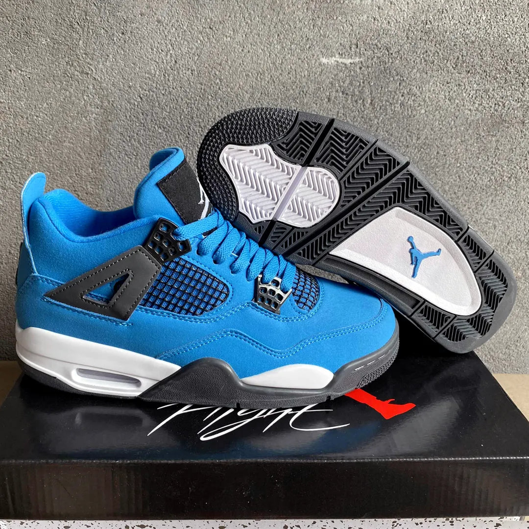 Aj 4 Pure Blue Shoes Men'S Sneakers – Nk0004728