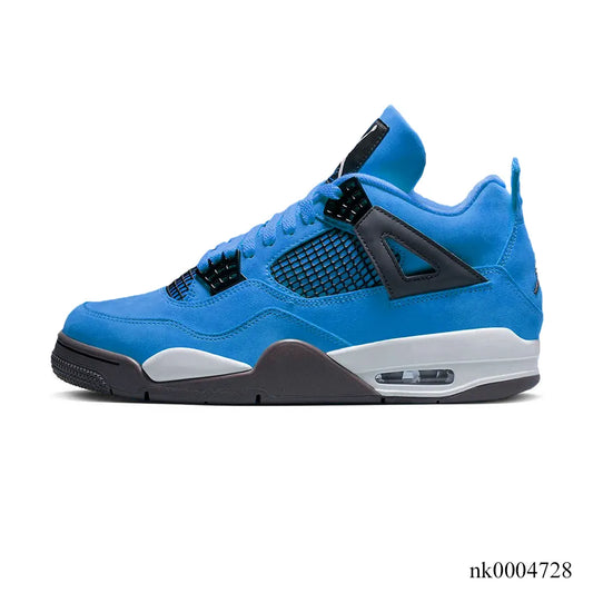 Aj 4 Pure Blue Shoes Men'S Sneakers – Nk0004728