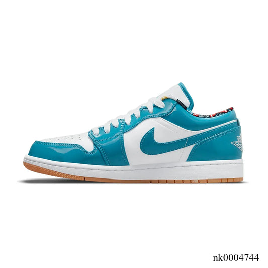 AJ 1 Low SE Barcelona Cyber Teal Shoes Women's Sneakers – Nk0004744