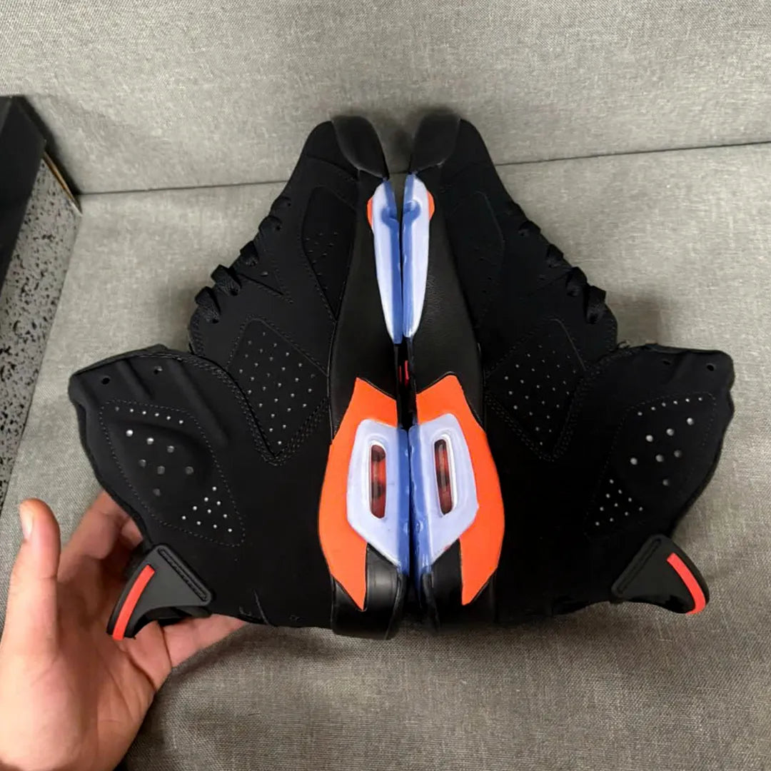 Aj 6 Black Infrared Orange Shoes Sneaker – Nk0004758