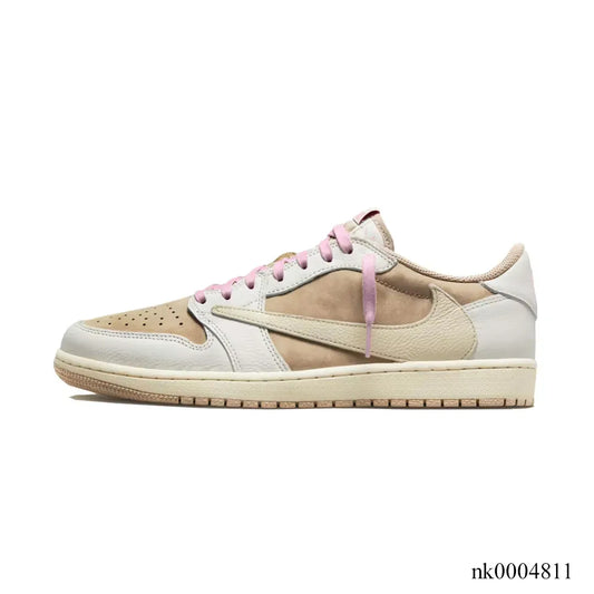 Travis Scott x AJ 1 Low OG Brown Shy Shoes Women's Sneakers – Nk0004811