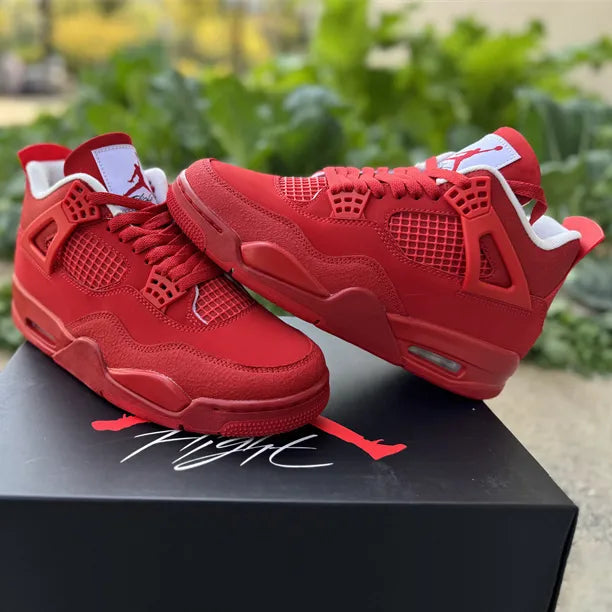 AJ 4 Triple Red Shoes Women's Sneakers – Nk0004844