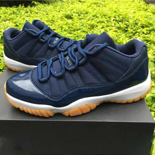 Aj 11 Retro Low Navy Gum Shoes Men'S Sneakers – Nk0004099