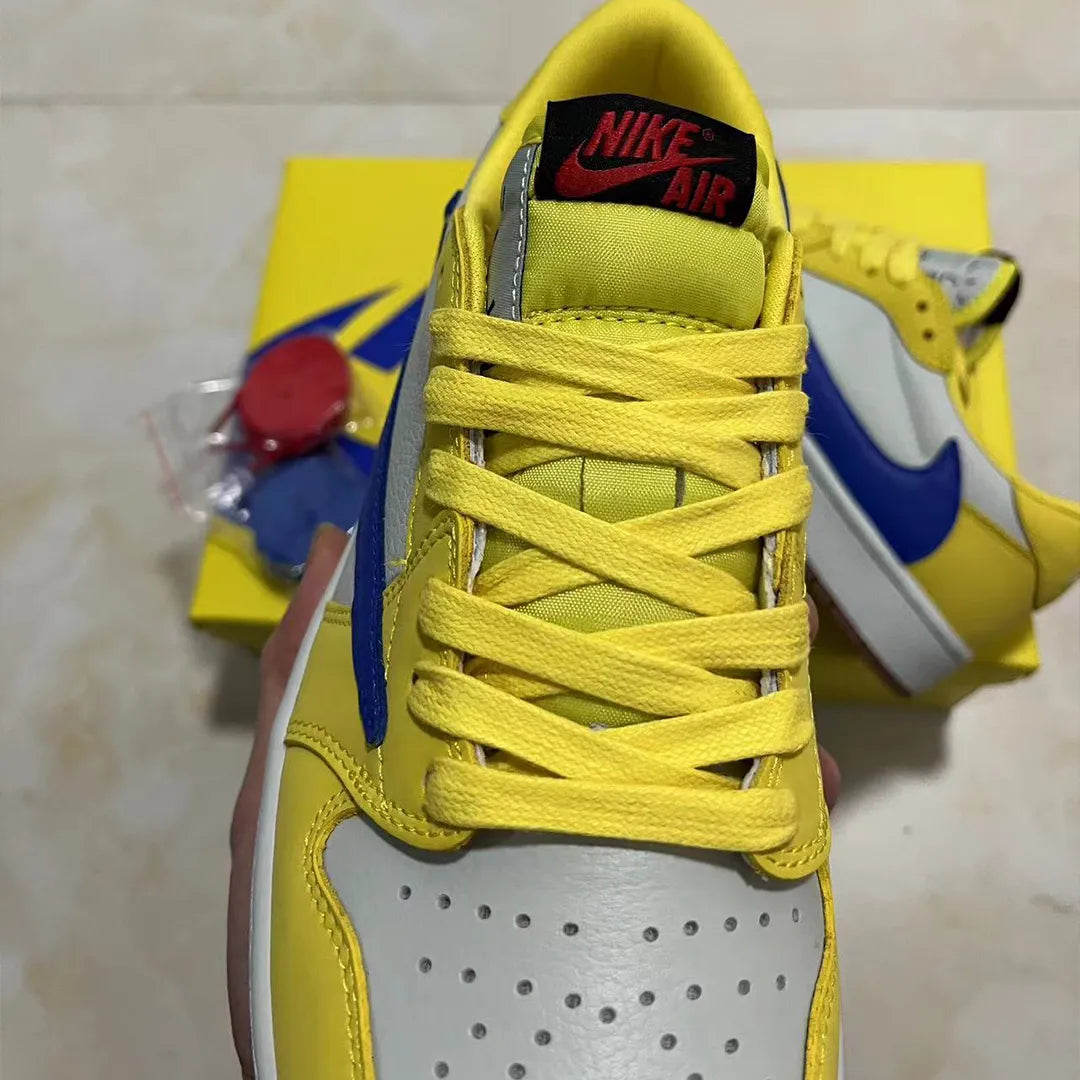 Travis Scott X Aj 1 Low Og Canary/Elkins Shoes Men'S Sneakers – Nk0003839