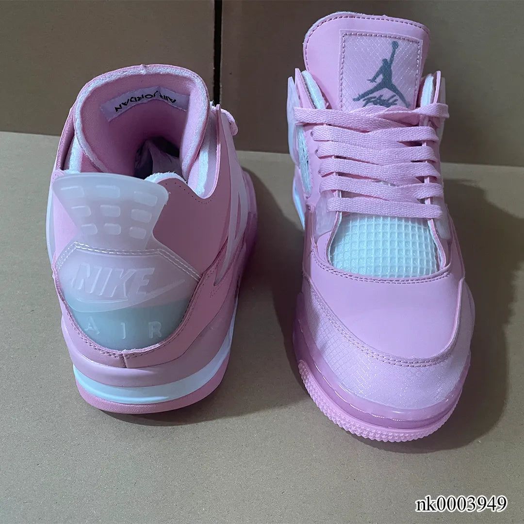 Ow X Aj 4 Pink Shoes Men'S Sneakers – Nk0003949