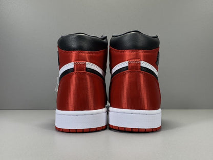 AJ 1 Retro High Satin Black Toe (W) Shoes Women's Sneakers – Nk0000079