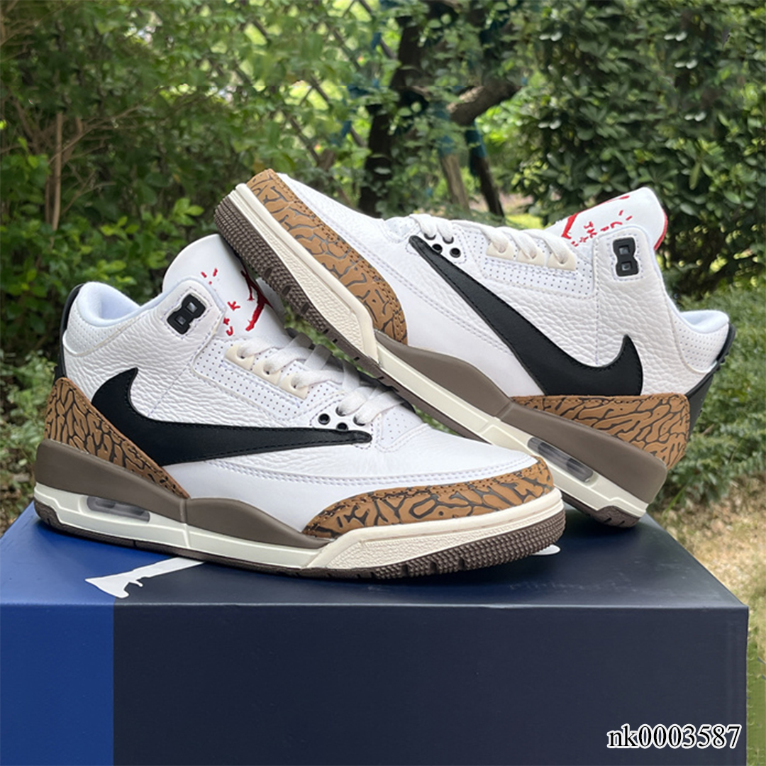 Aj 3 X Travis Scott Palomino Shoes Men'S Sneakers – Nk0003587