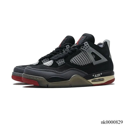 Ow X Aj 4 Bred Shoes Men'S Sneakers – Nk0000829