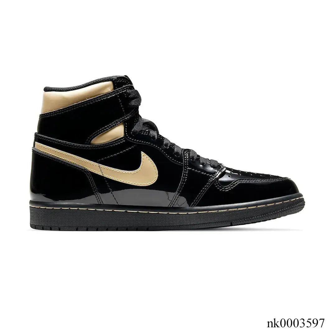 AJ 1 Retro HighBlack Metallic Gold 2020 Shoes Women's Sneakers – Nk0003597