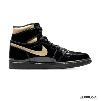 AJ 1 Retro HighBlack Metallic Gold 2020 Shoes Women's Sneakers – Nk0003597
