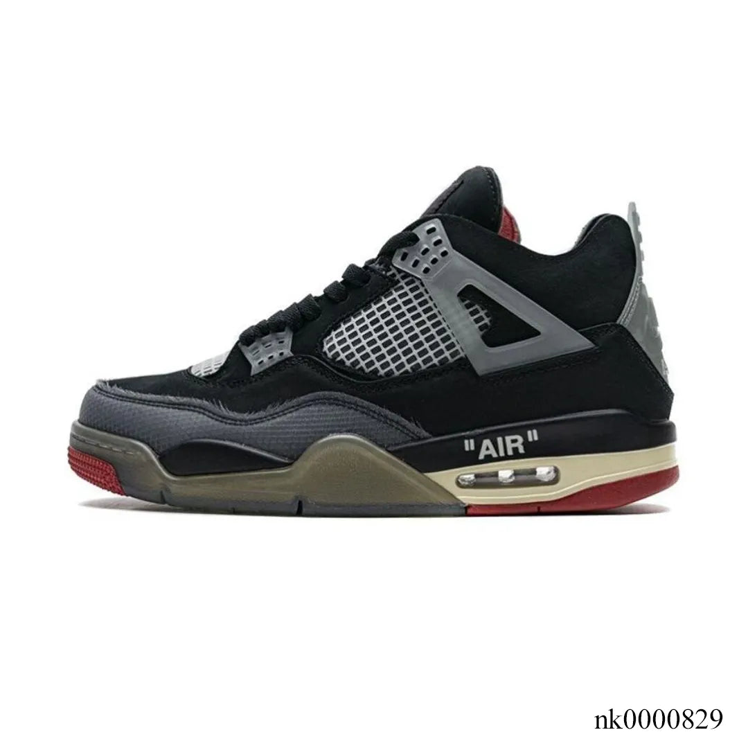 Ow X Aj 4 Bred Shoes Men'S Sneakers – Nk0000829