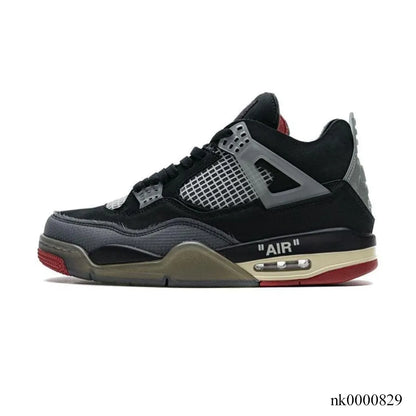 Ow X Aj 4 Bred Shoes Men'S Sneakers – Nk0000829