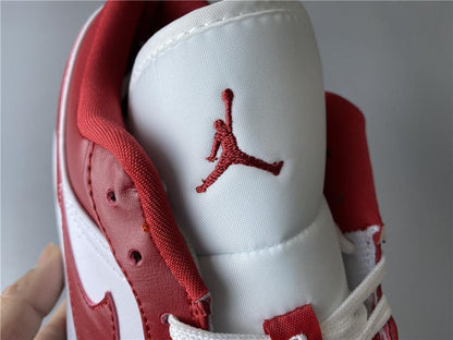 AJ 1 Low Gym Red White Shoes Women's Sneakers – Nk0000748