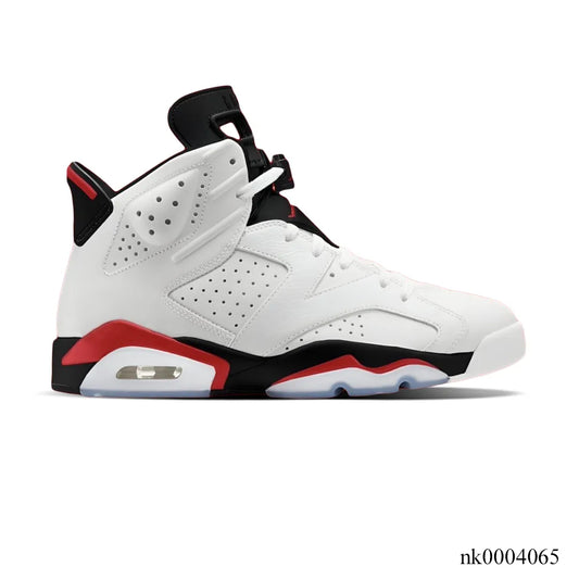 AJ 6 White/Fire Red 2025 Shoes Women's Sneakers – Nk0004065