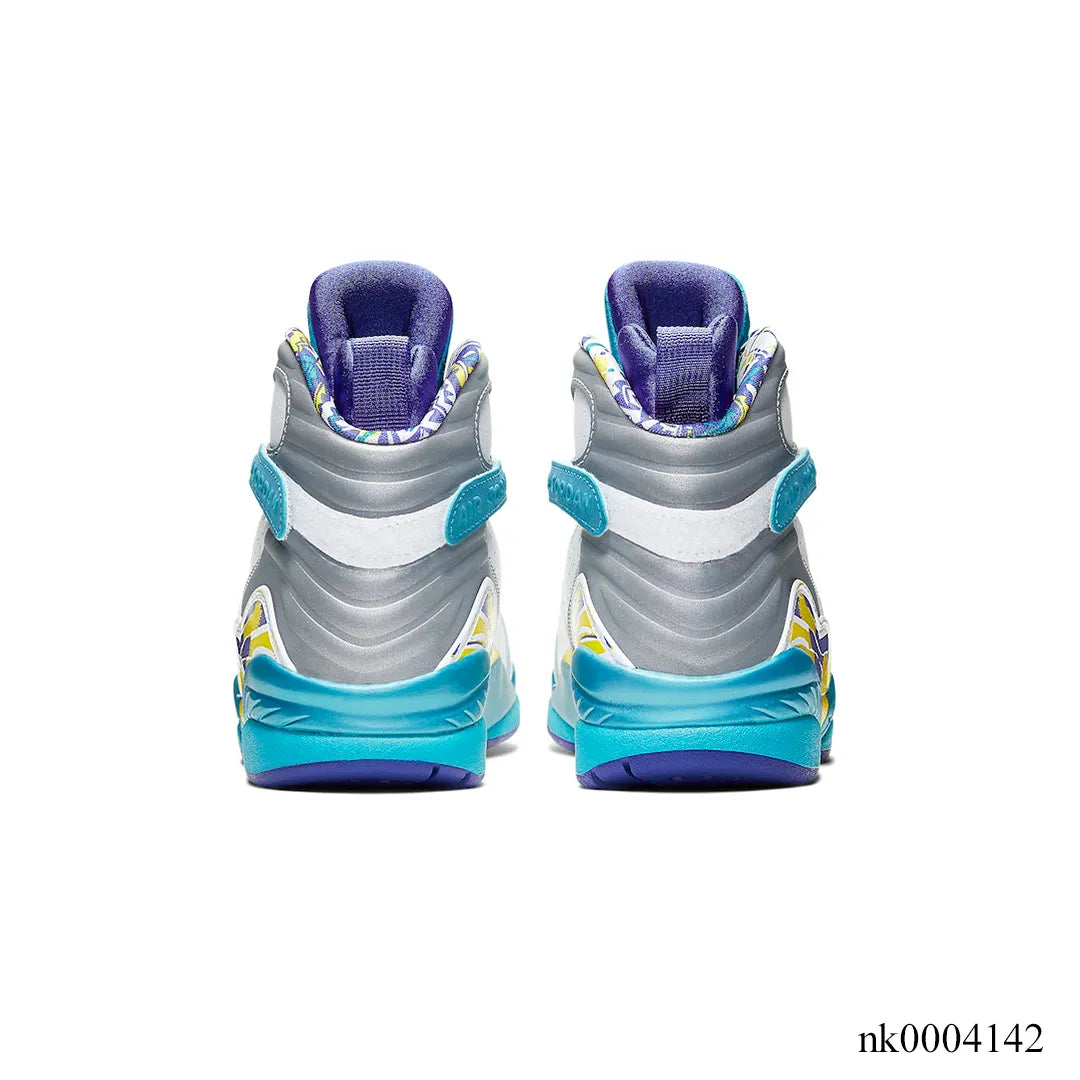 Aj 8 White Aqua Shoes Men'S Sneakers – Nk0004142
